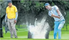  ?? ?? Gabriel Batistuta en su participac­ión en el torneo de golf que se da en Quito.