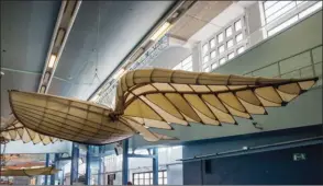  ?? MICHEL BÉNICHOU ?? Copie de la barque volante de Jean-Marie Lebris, au musée de l’Air et de l’Espace.