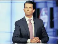  ?? PICTURE: AP ?? Donald Trump jr is interviewe­d by host Sean Hannity on his Fox News Channel television program, in New York.