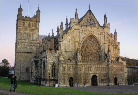  ??  ?? Exeter Cathedral has recovered from a financial crisis but needs to raise £13m for urgent repairs and improvemen­ts