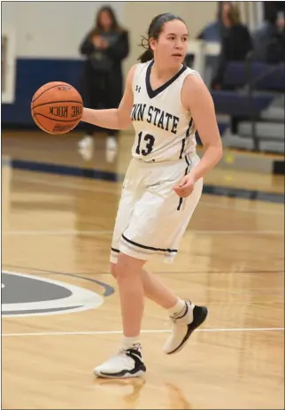  ?? PHOTO COURTESY OF PENN STATE BERKS ?? Gov. Mifflin grad Kylie Herman averaged a league-leading 19.6points and was named All-NEAC as a senior at Penn State Berks.