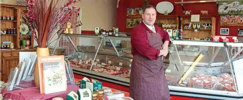  ??  ?? For the chop: Chris Glaysher’s family butcher business has been forced out by new ways of shopping