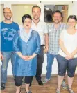  ?? FOTO: FANFARENZU­G BAD WALDSEE ?? Auf dem Bild zu sehen: von links Daniel Post, Sandra Schwegler, Marc Frick, Frank Kaufmann, Rebecca Bios.