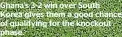  ?? ?? Ghana’s 3-2 win over South Korea gives them a good chance of qualifying for the knockout phase.
