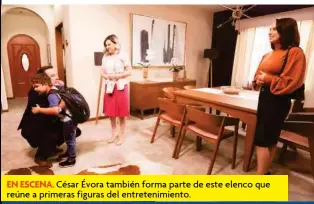  ??  ?? EN ESCENA. César Évora también forma parte de este elenco que reúne a primeras figuras del entretenim­iento.