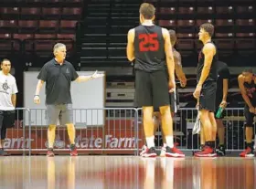  ?? K.C. ALFRED U-T ?? This time a year ago, the San Diego State basketball team was well in preseason practices under the direction of coach Brian Dutcher and the rest of his staff.