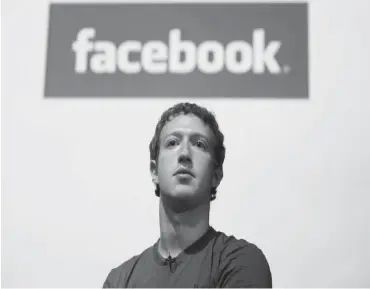  ??  ?? CEO Facebook, Mark Zuckerberg