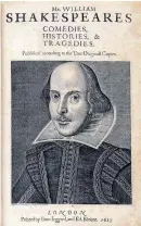  ?? | Wikimedia Commons ?? THE title page of the First Folio of Shakespear­e’s plays.