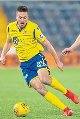  ?? Picture: SNS. ?? Callum Booth is enjoying life at Mcdiarmid Park.