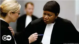  ??  ?? Aufgehoben sind auch die Strafmaßna­hmen gegen Chefankläg­erin Fatou Bensouda