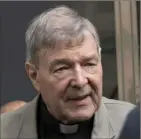  ?? Andy Brownbill/AP ?? Cardinal George Pell was recently sentenced to six years in prison for molesting two choirboys. He is the most senior Catholic cleric to be charged with or convicted of child sex abuse.