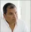  ??  ?? Former president of Ecuador, Rafael Correa.