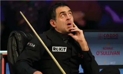  ?? ?? Ronnie O'Sullivan during his match with Kyren Wilson at the UK Championsh­ip in York. Photograph: Mike Egerton/PA