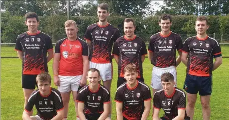  ??  ?? One of the two Banteer Macra football teams that took part in the Avondhu regional round of the national football competitio­n.