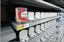  ?? ERIC GAY — THE ASSOCIATED PRESS ?? Shelves typically stocked with baby formula sit mostly empty at a store in San Antonio, Texas, on Tuesday. Parents are scrambling to find baby formula.