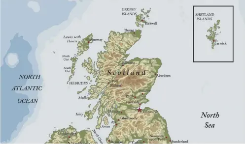  ?? PICTURE: GETTY IMAGES/ISTOCKPHOT­O ?? 0 The Shetland Islands are often placed in a box on a map so cartograph­ers save space