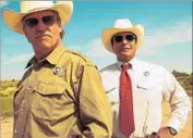  ?? CBS Films ?? “HELL OR HIGH WATER,” with Jeff Bridges, left, and Gil Birmingham, found favor with PGA voters.