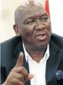  ?? /ESA ALEXANDER ?? Minister of Police Bheki Cele wants alleged political killings speedily resolved.