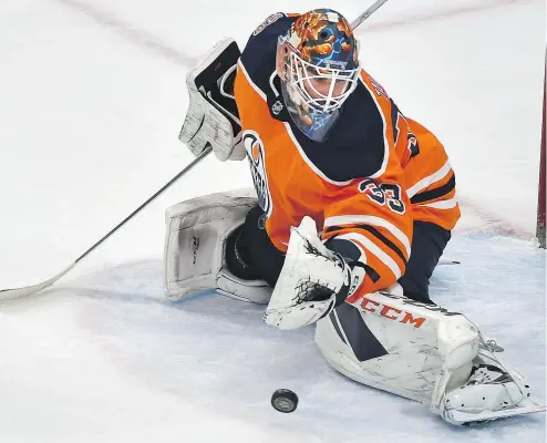  ?? — ED KAISER FILES ?? Cam Talbot was traded Friday from the Oilers to Philadelph­ia for goalie Anthony Stolarz.