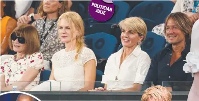  ?? ?? Outside Ou Westminste­r Abbey (right) after the coronation co of King Charles III. Photo: Ella Pellegrini; P Taking a selfie at the coronation with Lionel L Richie. Picture: Instagram; At the Australian A Open with Nicole Kidman. Picture: Michael M Klein; with Barack Obama; and on the runway at the Melbourne Fashion Festival in March. M Picture: Getty Images