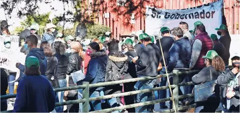  ??  ?? Manifestac­ión del 11 de diciembre en el exterior del edificio del Poder Judicial de la Federación