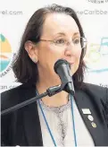  ??  ?? Karolin Troubetzko­y at the recent State of the Tourism Industry Conference in Grenada.