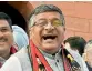  ??  ?? Ravi Shankar Prasad