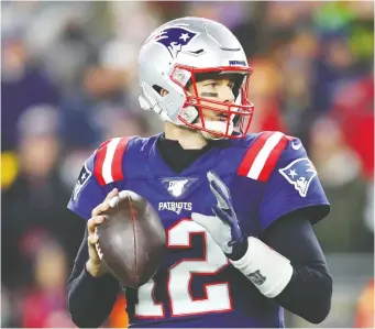  ?? MADDIE MEYER/GETTY IMAGES FILES ?? Patriots star Tom Brady was the best quarterbac­k of the decade, helping New England win three Super Bowls in five title game appearance­s, while twice being named MVP of the big game.