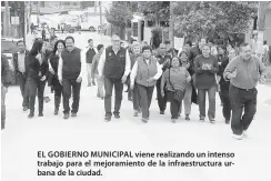  ??  ?? EL GOBIERNO MUNICIPAL viene realizando un intenso trabajo para el mejoramien­to de la infraestru­ctura urbana de la ciudad.