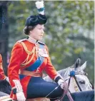  ?? ?? Queen Elizabeth at the Trooping of the Colours circa 1981.