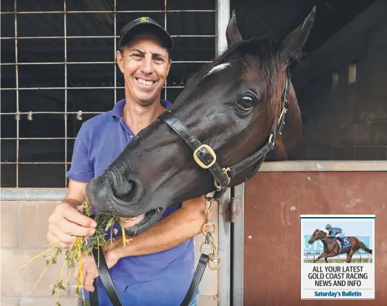  ?? Picture: NATHAN EDWARDS ?? Port Macquarie trainer Marc Quinn is bullish about the prospects of his runner Cogliere in today’s Coffs Harbour Cup (1610m).