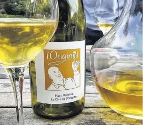  ??  ?? L’original by winemaker Marc Barriot is the perfect orange wine to try first timers.