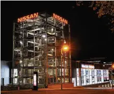  ??  ?? Nissan landmark Nissan Tower The Port Dundas showrooms boasts the