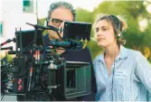  ?? Merie Wallace / A24 Films ?? An Oscar nominee for her original screenplay, director Greta Gerwig works on the set of “Lady Bird.”