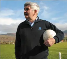  ?? Bottom right; Kerry and St Mary’s Legends Maurice Fitzgerald and Jack O Shea. ?? Left; One of Kerry’s greatest football legends Mick O’Dwyer. Bottom left; Declan O’Sullivan lifting Sam Maguire in 2007.