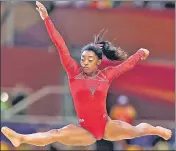  ?? GETTY IMAGES ?? ■ The World Championsh­ips in Stuttgart could well be Simone Biles’ last, having said she is almost sure she will not be at the 2021 event.
