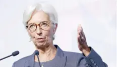  ??  ?? Christine Lagarde, directora del FMI, declaró que convino que “nunca hay que olvidar la D de ‘desarrollo’” de los Objetivos de Desarrollo Sostenible.