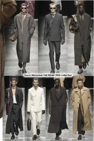  ?? ?? Gucci Menswear Fall/Winter 2024 collection