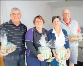  ??  ?? The 2018 Birchwood tournament winning team, from left, Mike Wilson, Jenny Wilson, Vivienne Lilley and David Lockton.