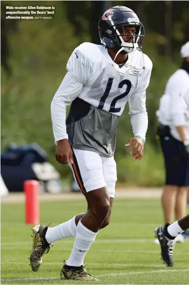  ?? GETTY IMAGES ?? Wide receiver Allen Robinson is unquestion­ably the Bears’ best offensive weapon.