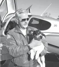  ?? Photo courtesy of Rachelle Hurd via AP ?? Dr. Bill Kinsinger of Oklahoma is pictured in this undated photo at the Russellvil­le, Ark., airport.