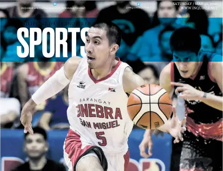  ?? —PHOTOS BY SHERWIN VARDELEON ?? FULL TRUST Ginebra’s LA Tenorio feels the PBA leadership is doing enough to ensure the safety of players as the league plots a return to action.