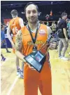  ?? PHOTO: SUPPLIED ?? Joy, relief . . . Southland Sharks player Lydon Aoake after his team beat the Wellington Saints in the NBL championsh­ip final in Wellington on Sunday.