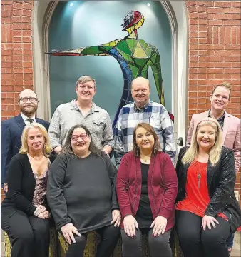  ?? (Courtesy Photo) ?? Directors of the shows included in Fort Smith Little Theatre’s 76th season are Brandon Bolin (back row from left), Eric Wells, Barry Law, Wesley Fox and (bottom row from left) Tina Dale, Micki Voelkel, Rikkee Black and Shannon Stoddard. Not pictured is George Mann.