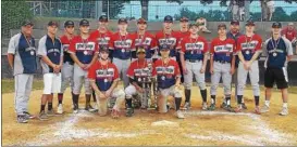  ?? COURTESY PINE FORGE INDIANS ?? The Pine Forge Indians won the Chesmont League Senior Babe Ruth championsh­ip Thursday night.