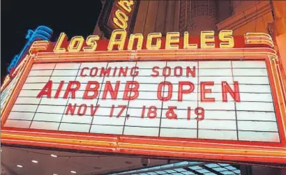  ?? AIRBNB ?? Teatro en el que se ha celebrado la convención de la plataforma electrónic­a de origen california­no