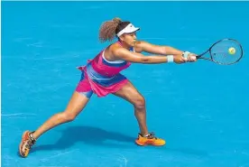  ?? Photo / Getty Images ?? Naomi Osaka cruised to a 6-3, 6-3 victory yesterday.