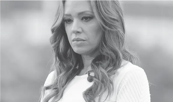  ?? A&E ?? Leah Remini, in the fourth episode of A&E’s Scientolog­y and the Aftermath, interviewe­d Church leader David Miscavige’s estranged father, Ron.