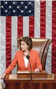  ?? ANDREW HARNIK/AP ?? Nancy Pelosi