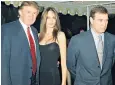  ??  ?? Donald Trump with Melania, his wife, and the Duke of York in Florida in 2000